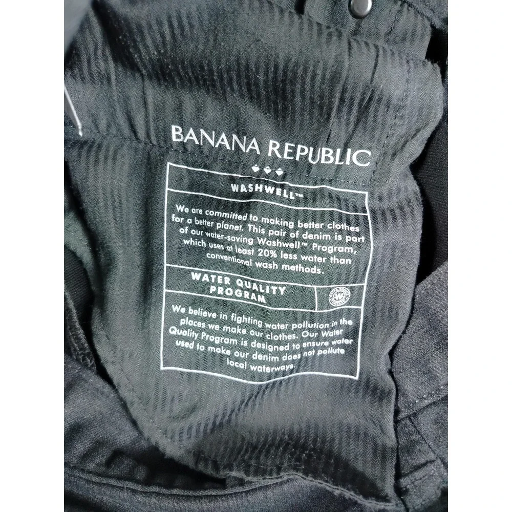 Banana Republic Travel Jean Mens 33 Gray Slim Straight Stretch Minimalist